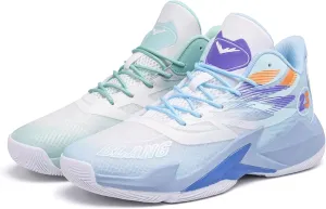 Men's Basketball Shoes High Top Anti Slip Breathable Fashionable Sports Shoes Lace Up Sports Training Boots