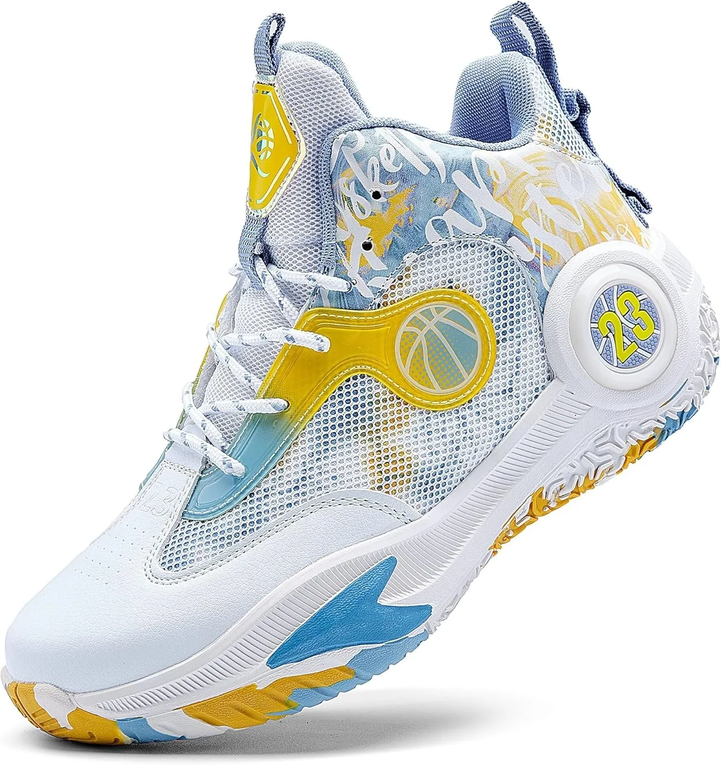 Men's Basketball Shoes Lightweight Breathable Outdoor Sports Shoes Fashionable Non Slip Running Sports Boots