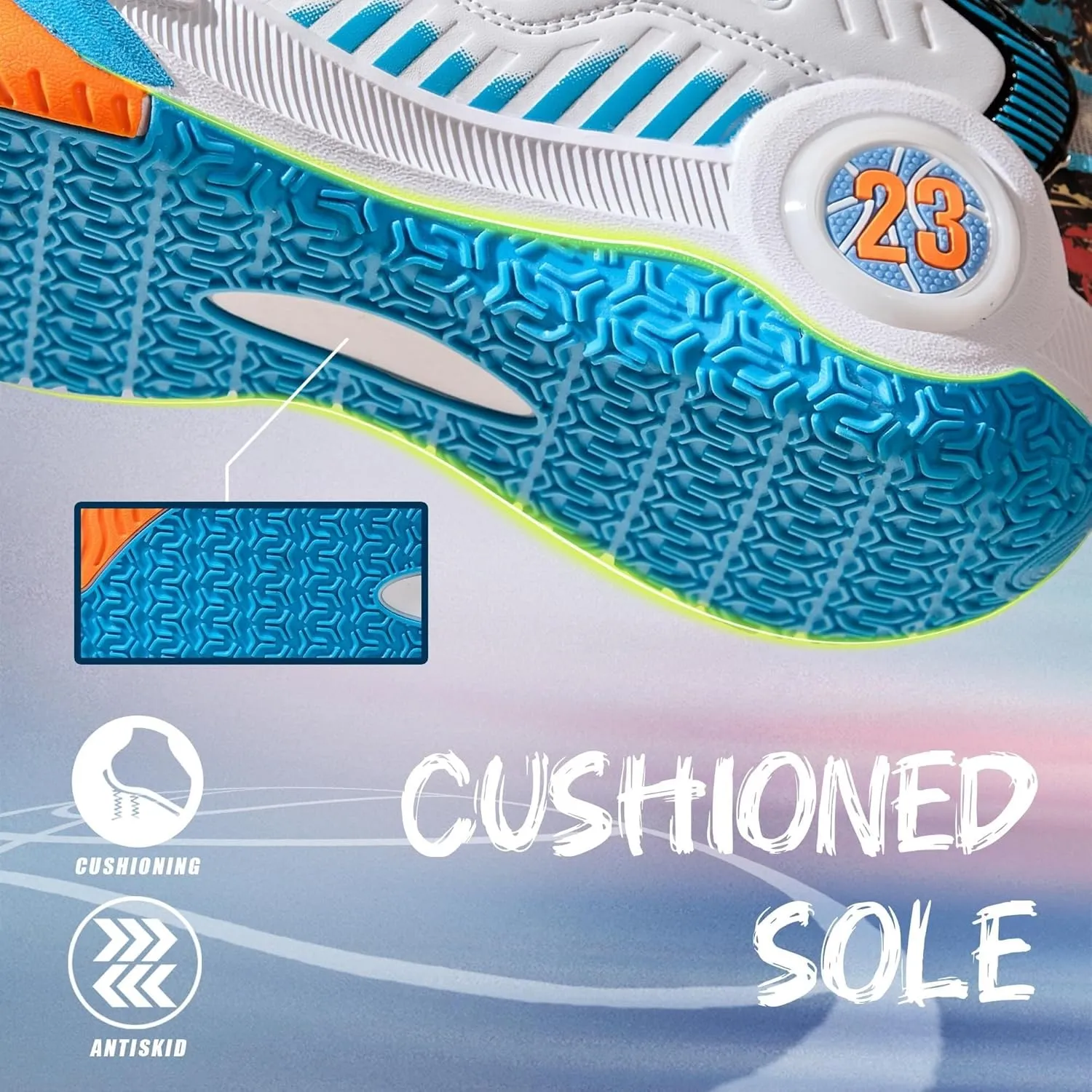 Men's Basketball Shoes Lightweight Breathable Outdoor Sports Shoes Fashionable Non Slip Running Sports Boots
