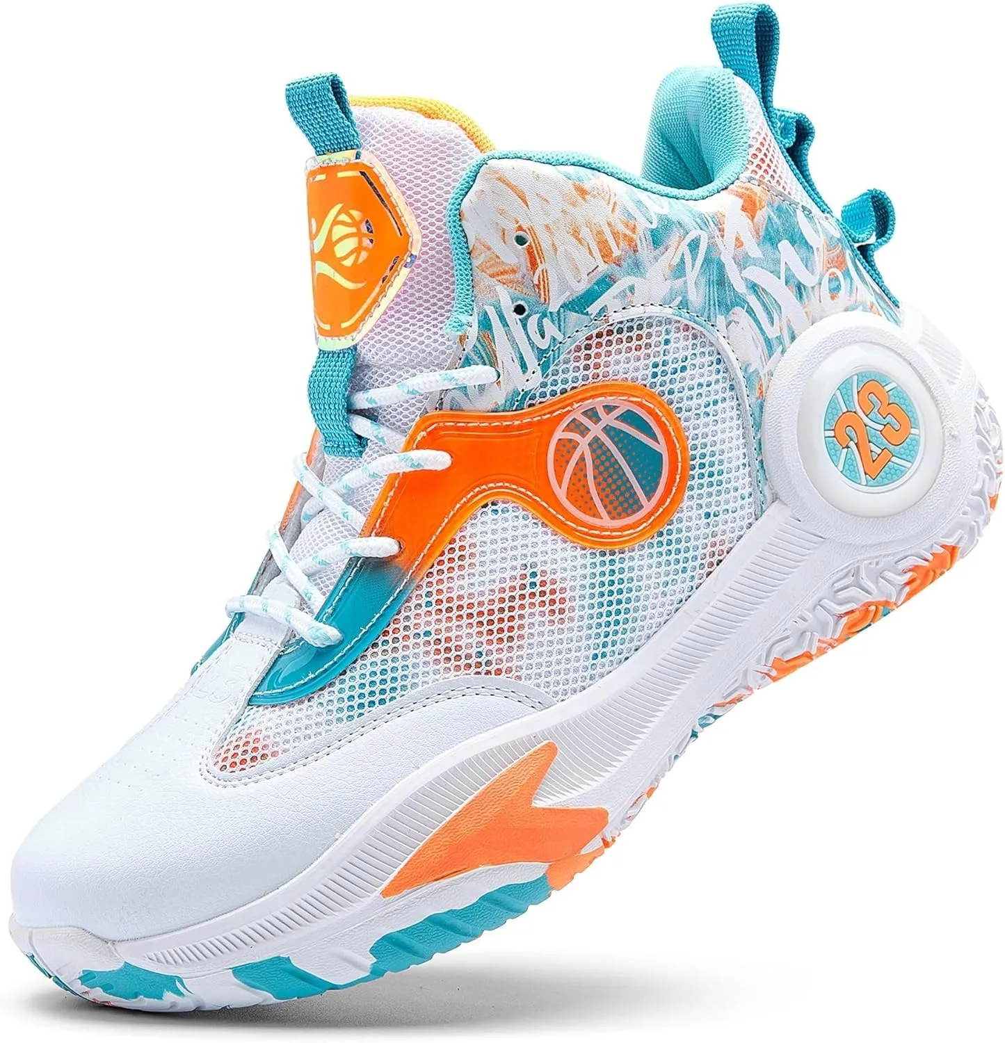 Men's Basketball Shoes Lightweight Breathable Outdoor Sports Shoes Fashionable Non Slip Running Sports Boots