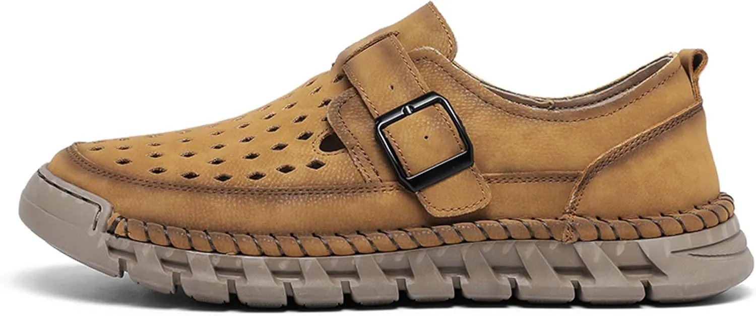 Men's Casual Walking Shoes Non-Slip Breathable Hiking Climbing Cross-Country Adventure Camping Outdoor Sports Shoes, Lightweight and Comfortable