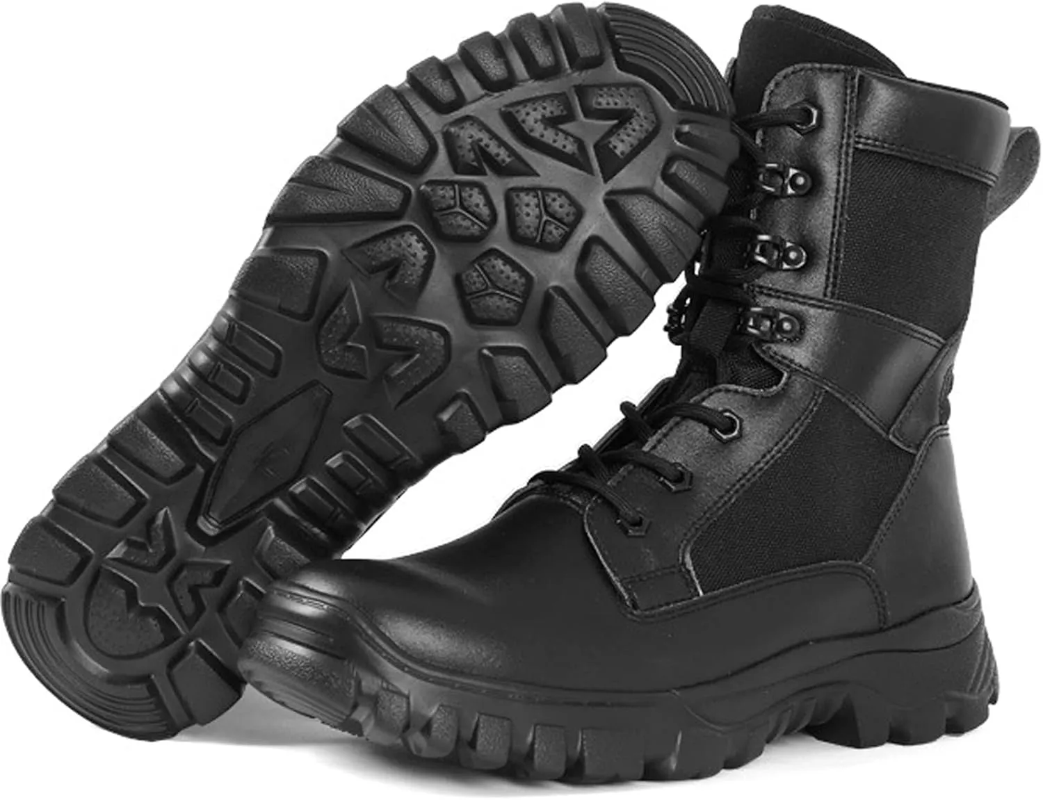 Mens Hiking Boots Travel Climbing Boots Outdoor High Rise Boots Breathable and Durable Trekking Boots-Black||EU40/US7.5