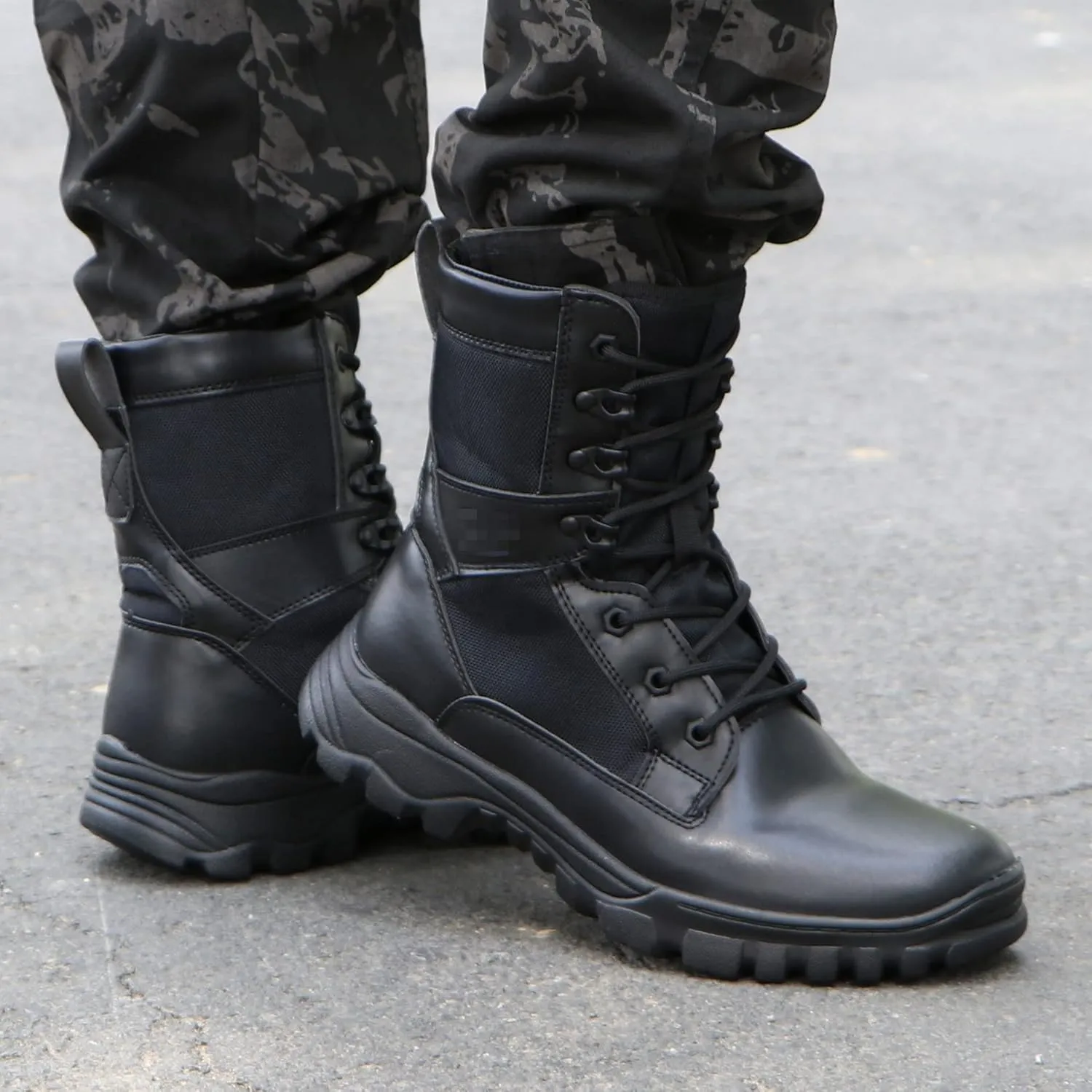 Mens Hiking Boots Travel Climbing Boots Outdoor High Rise Boots Breathable and Durable Trekking Boots-Black||EU40/US7.5