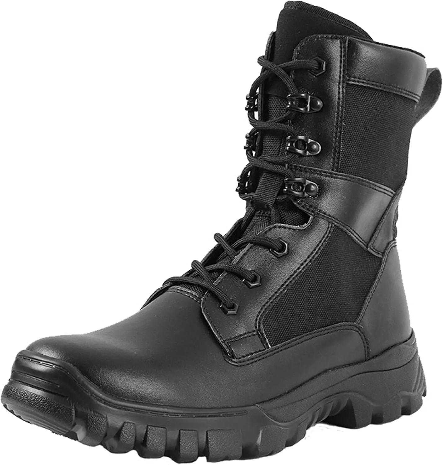 Mens Hiking Boots Travel Climbing Boots Outdoor High Rise Boots Breathable and Durable Trekking Boots-Black||EU40/US7.5