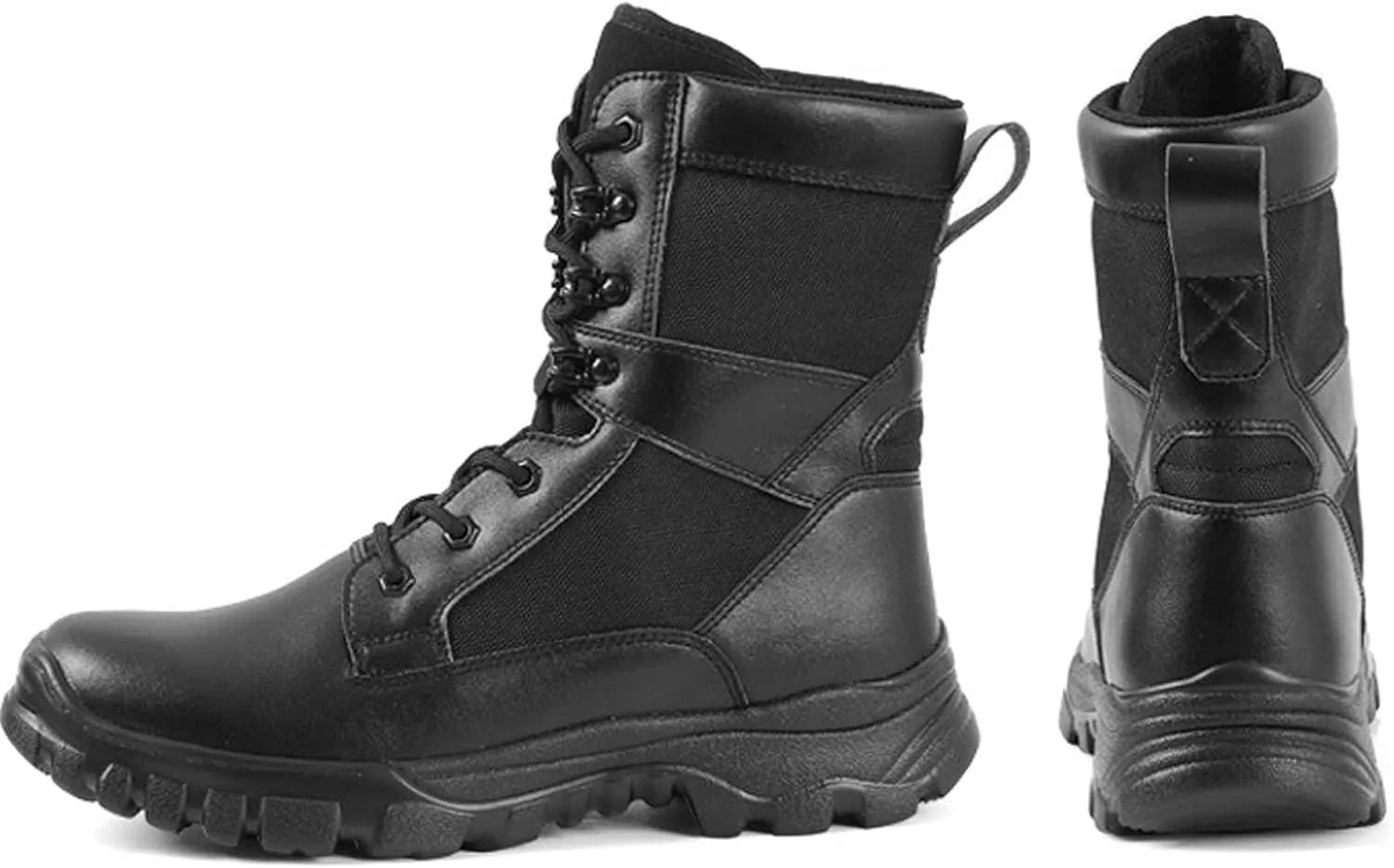 Mens Hiking Boots Travel Climbing Boots Outdoor High Rise Boots Breathable and Durable Trekking Boots-Black||EU40/US7.5