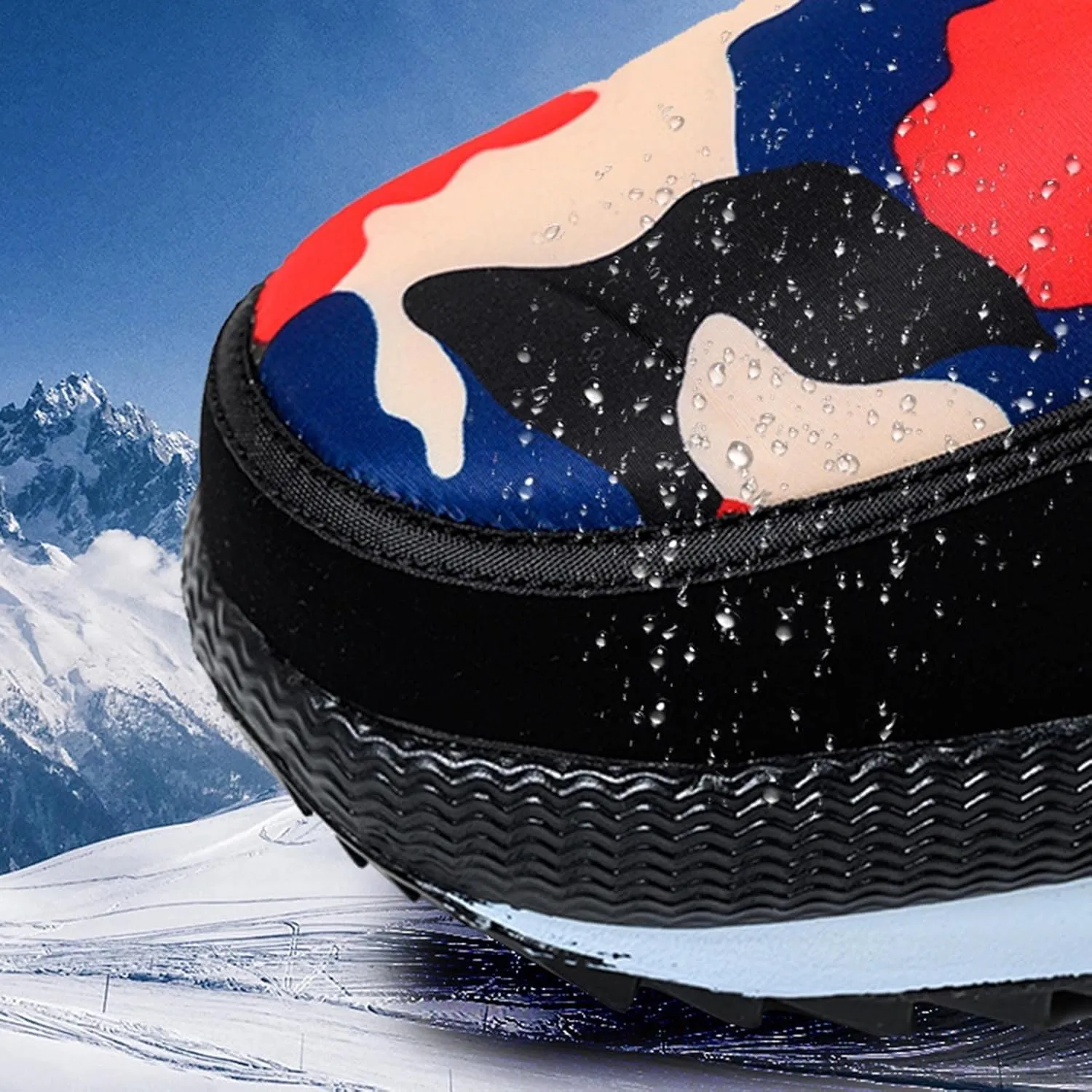 Mens Hiking Boots, Waterproof Insulated Fur Boots Athletic Warm Boots Fur Lined Short Ankle Booties Women's Winter Boots