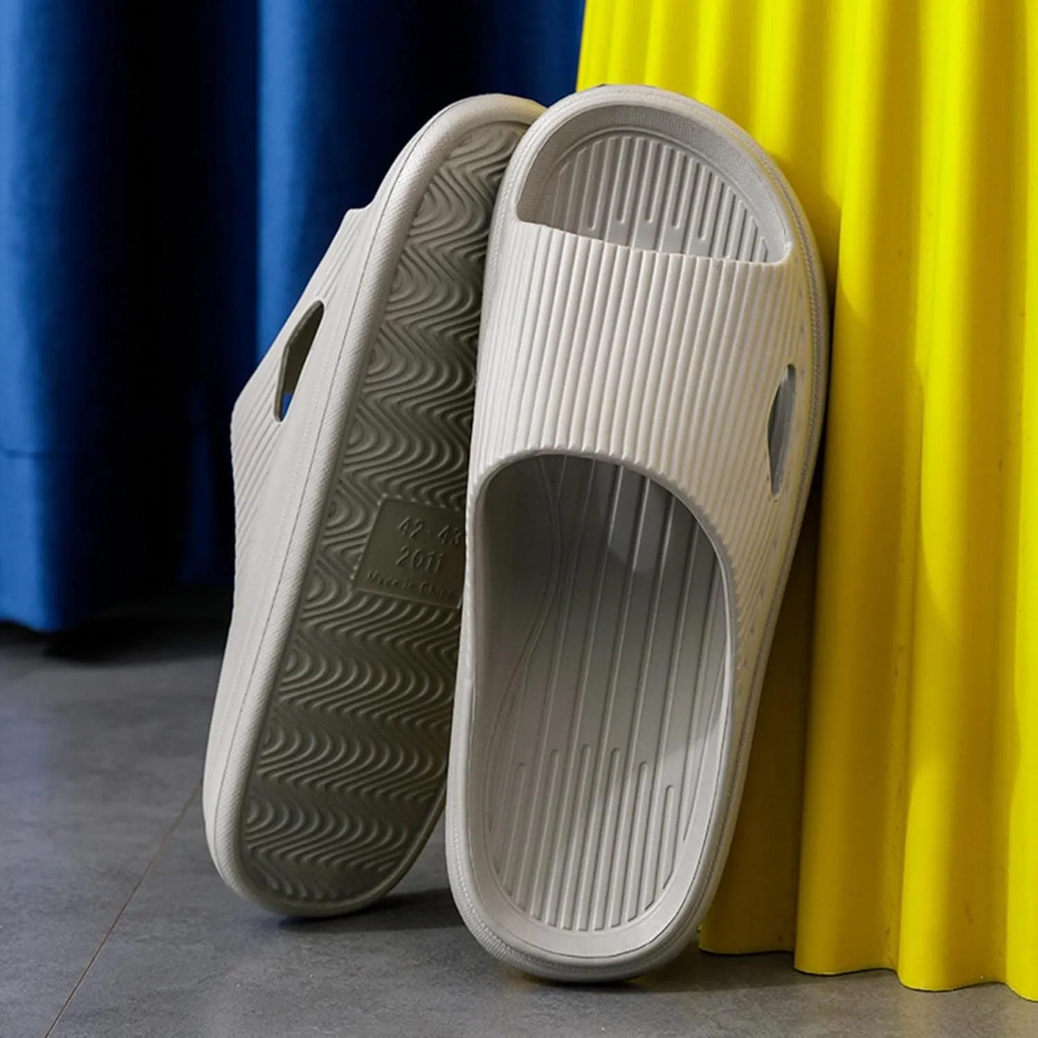 Mens Shower Shoes Womens Slides Cloud Slippers for Men Shower Shoes Women Ultimate Comfort Dorms Open Toe Slippers