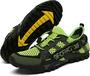 Men's Women's Outdoor Water Sports Shoes Men's Knitted Mesh Beach Shoes Walking, Fishing, Climbing, Sailing, Hiking, Functional Training Shoes Breathable, Amphibious Sneakers