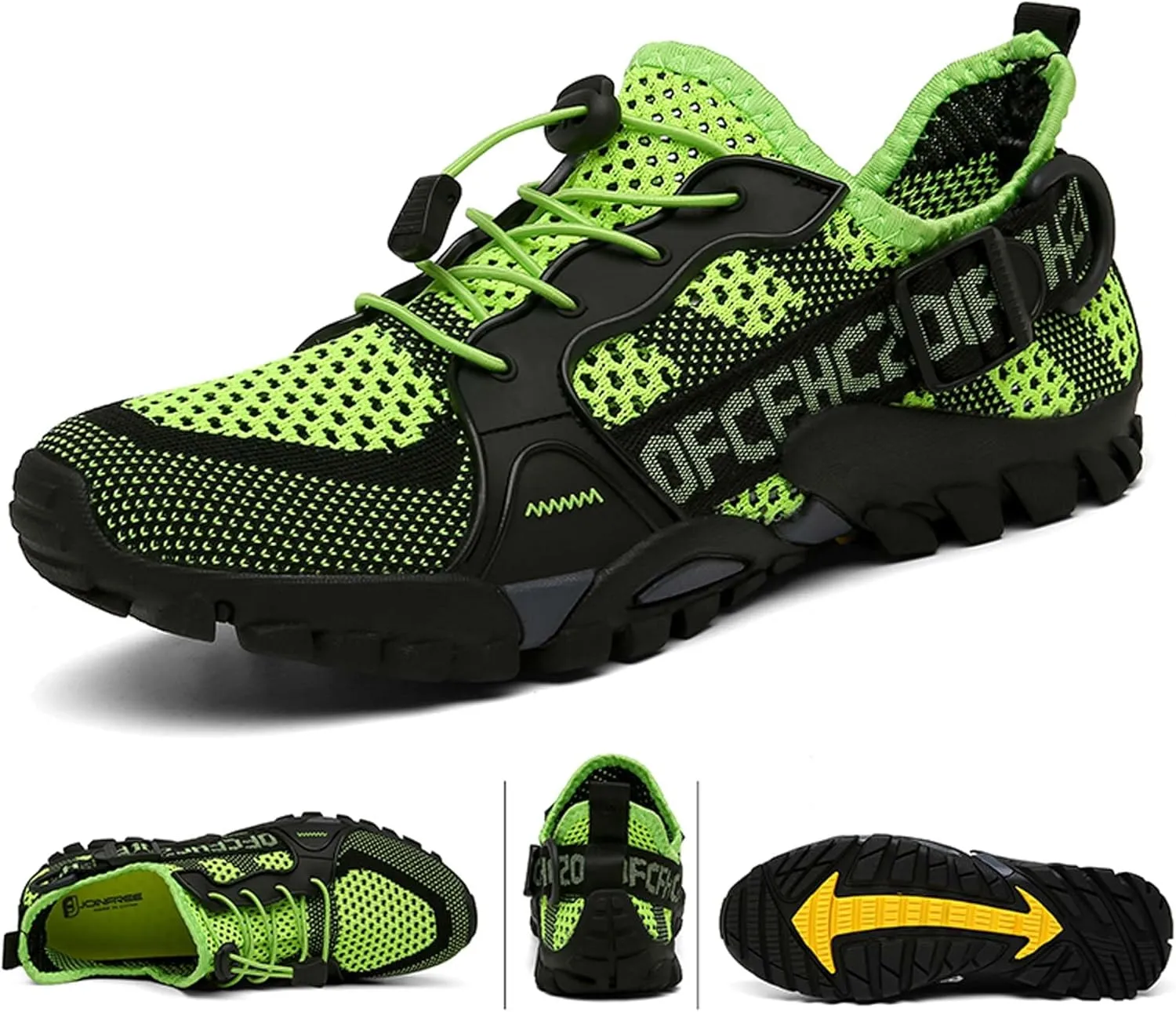 Men's Women's Outdoor Water Sports Shoes Men's Knitted Mesh Beach Shoes Walking, Fishing, Climbing, Sailing, Hiking, Functional Training Shoes Breathable, Amphibious Sneakers