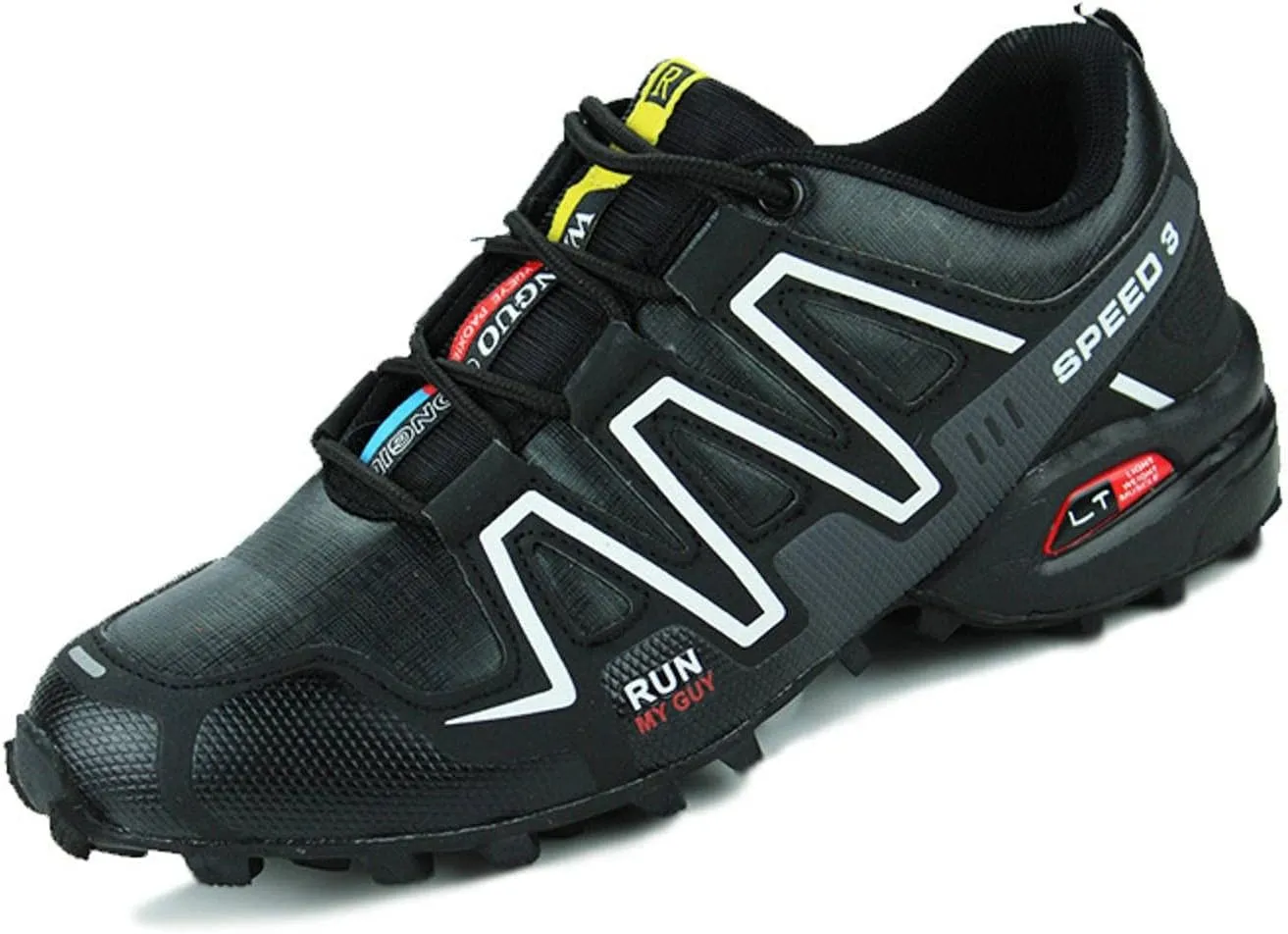 NC Fashion Men's Waterproof Non-Slip Wear-Resistant Hiking Shoes Outdoor Running Cross-Country Hiking Sports Shoes