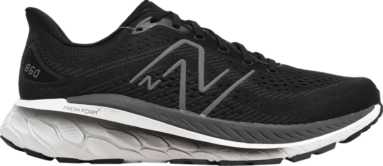 New Balance Fresh Foam X 860v13 4E Wide 'Black Magnet' Sneakers, black