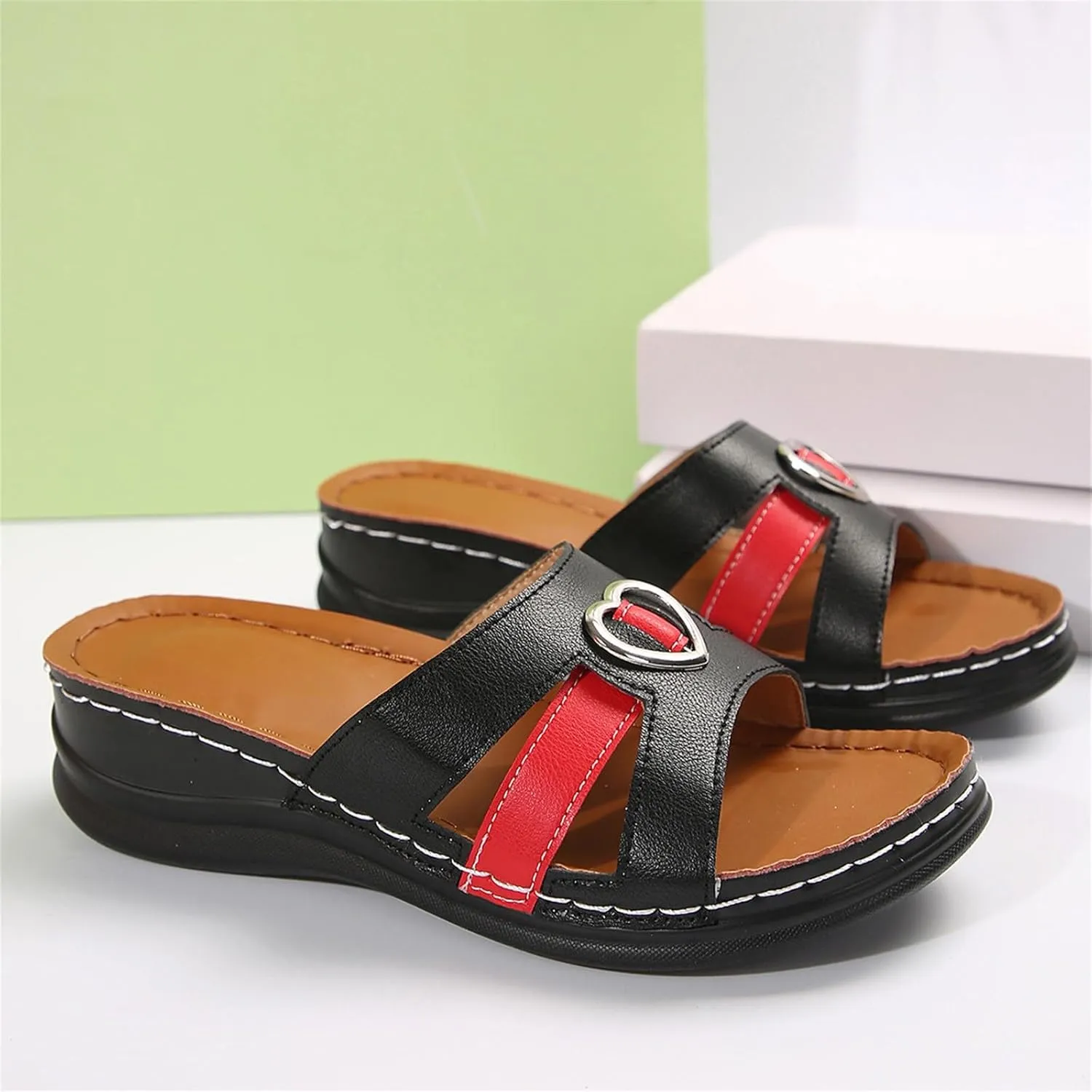 Orthopedic Sandals for Women Comfortable Dressy Wedge Summer Shoes Summer Vacation Arch Support Orthotic Sandals
