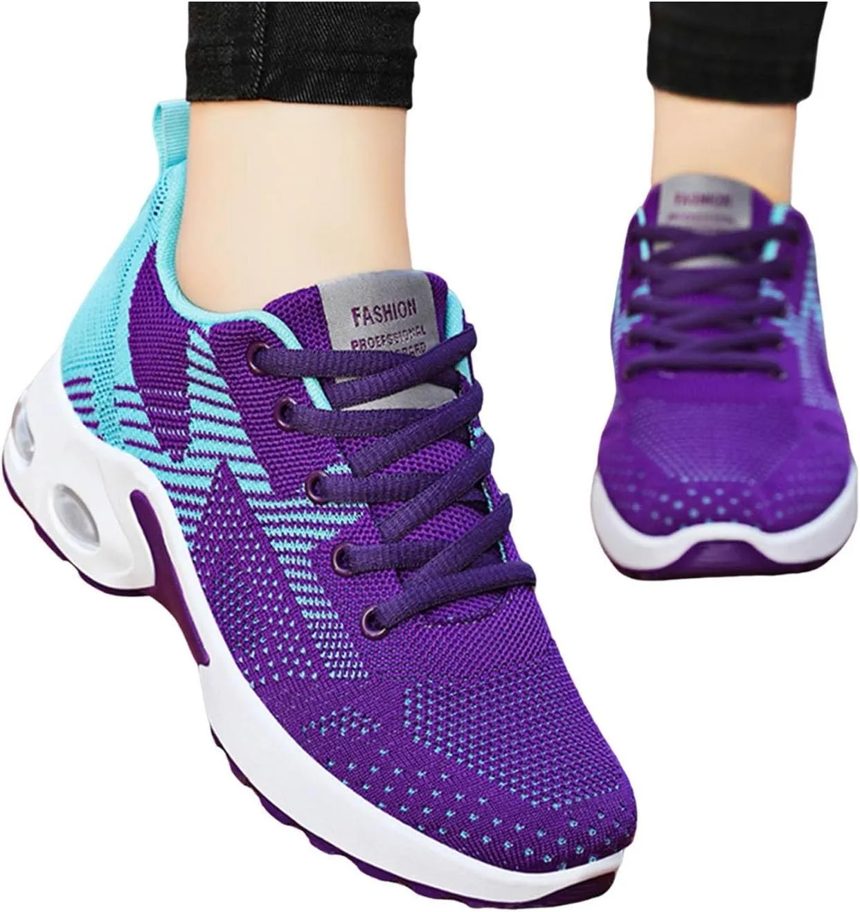 Orthopedic Shoes for Women, Comfort Wear Orthowear Sneakers Breathable Mesh Casual Footwear Walking Running Sneakers with Arch Support Soft Comfy Cushion