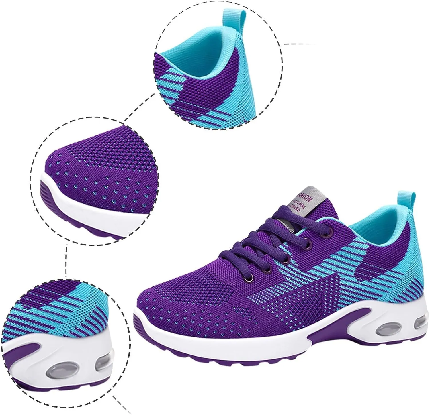 Orthopedic Shoes for Women, Comfort Wear Orthowear Sneakers Breathable Mesh Casual Footwear Walking Running Sneakers with Arch Support Soft Comfy Cushion
