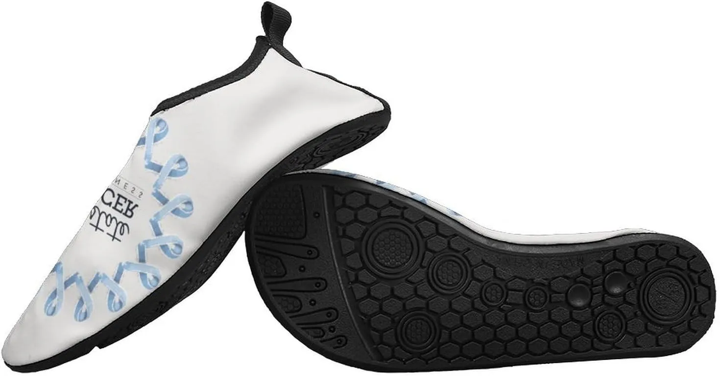 Prostate Cancer Awareness Month Water Shoes Beach Shoes Aqua Socks for Women Men Swimming Yoga