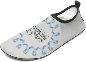 Prostate Cancer Awareness Month Water Shoes Beach Shoes Aqua Socks for Women Men Swimming Yoga