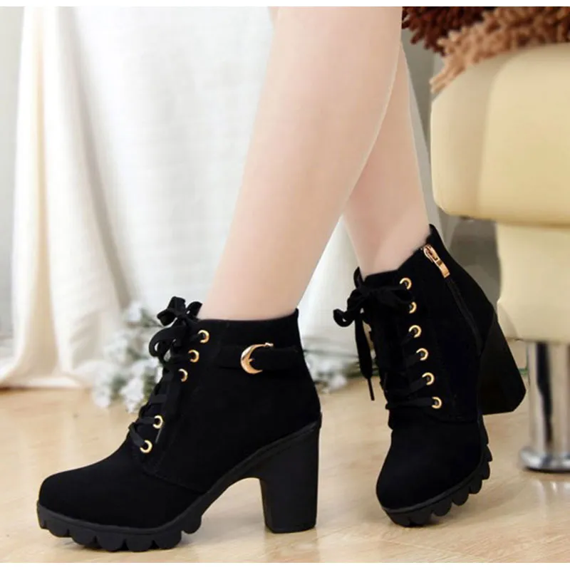 PU sequined high heels ladies pumps shoes