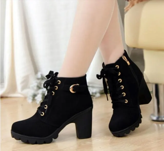 PU sequined high heels ladies pumps shoes