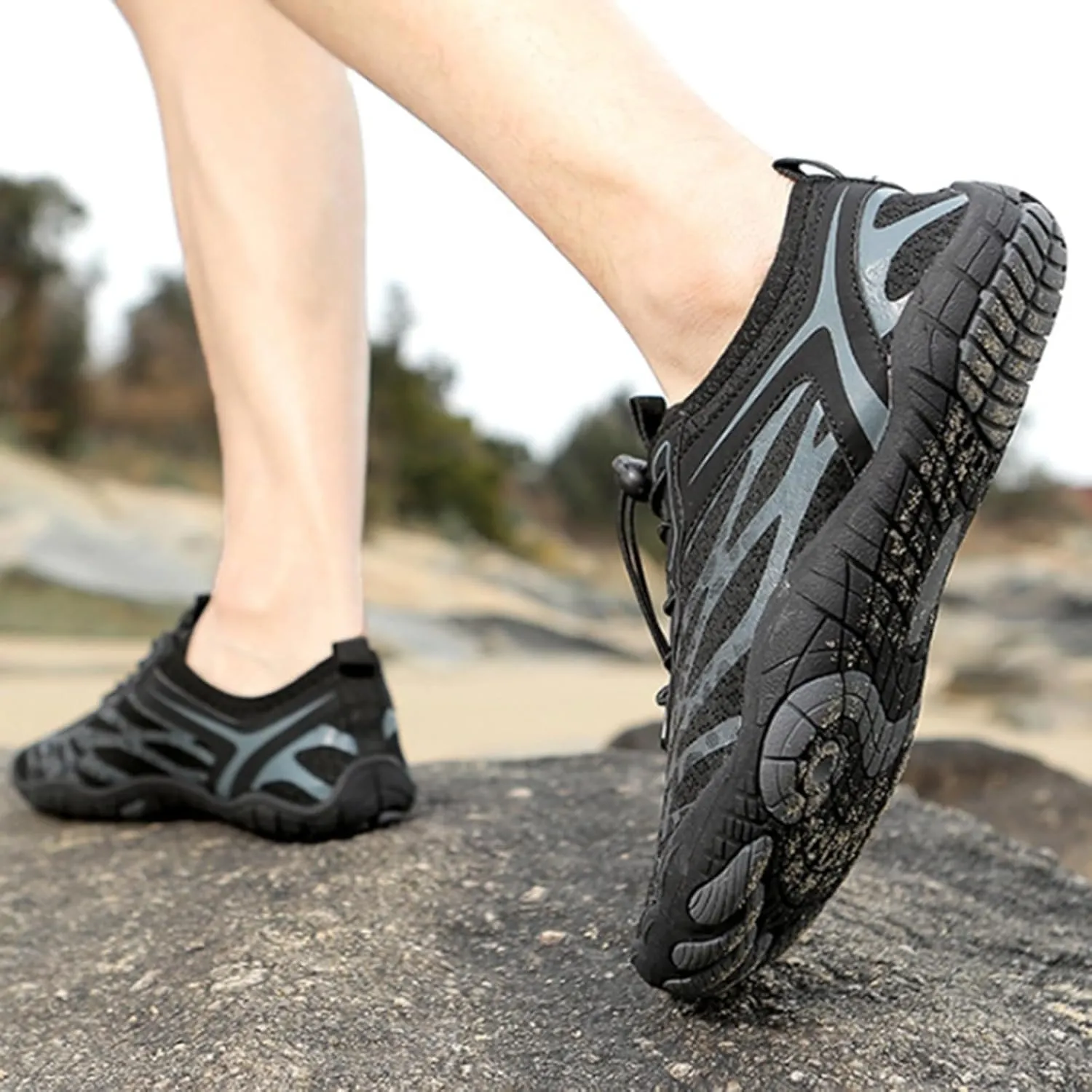 Quick Drying Water Shoes for Women Men Non Slip Barefoot Hiking Shoes Breathable Lightweight Summer Beach Wading Aqua Socks Shoe Boating Fishing Diving Surfing Indoor Yoga Aerobics Footwear Women Men