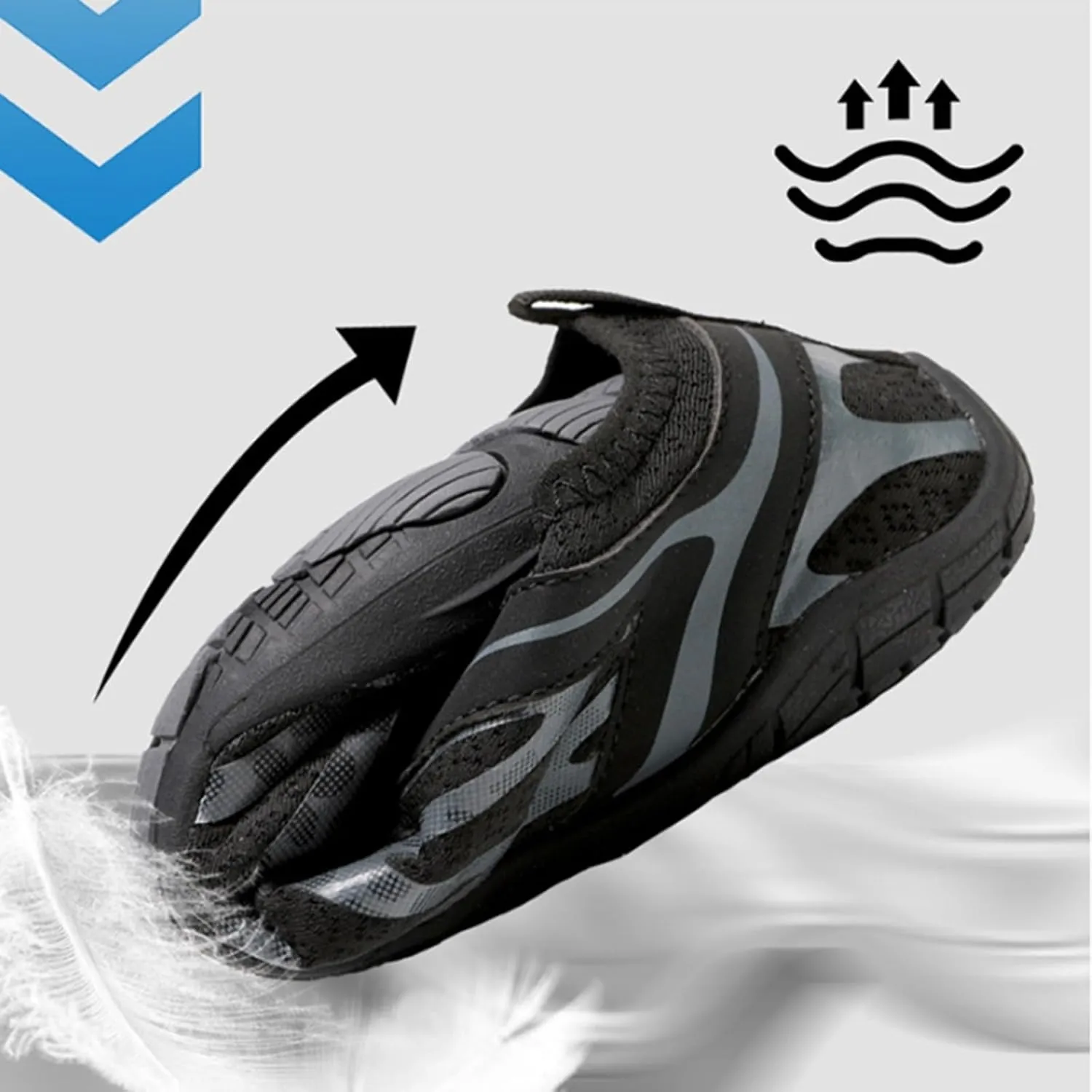 Quick Drying Water Shoes for Women Men Non Slip Barefoot Hiking Shoes Breathable Lightweight Summer Beach Wading Aqua Socks Shoe Boating Fishing Diving Surfing Indoor Yoga Aerobics Footwear Women Men