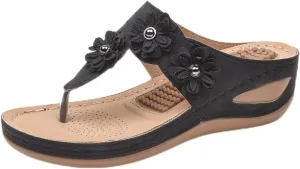 Sandals for Women Wedge Shoes Summer Dressy Flip Flops Comfortable Orthopedic Platform Wedge Sandals Womens Casual Walking Shoes