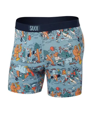 Saxx Mens Desert Blue Fresh Tracks Vibe Super Soft Boxer Brief