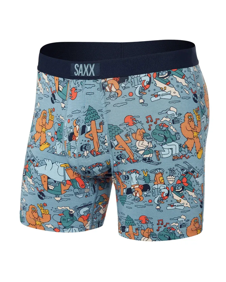 Saxx Mens Desert Blue Fresh Tracks Vibe Super Soft Boxer Brief