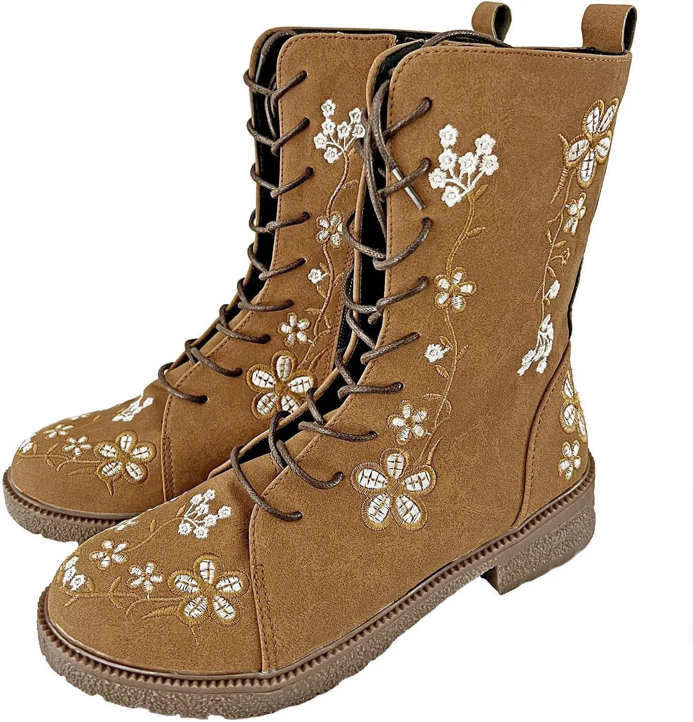 SBGMoSJ Leather Cowboy Boots Women Size 9 White Cowboy Boots Ladies Wide Calf Black Western Boots for Women Wide Calf Dress Boots for Women Suede Black Knee High Cowboy Boots for Women Wide Calf