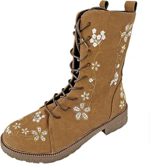 SBGMoSJ Leather Cowboy Boots Women Size 9 White Cowboy Boots Ladies Wide Calf Black Western Boots for Women Wide Calf Dress Boots for Women Suede Black Knee High Cowboy Boots for Women Wide Calf