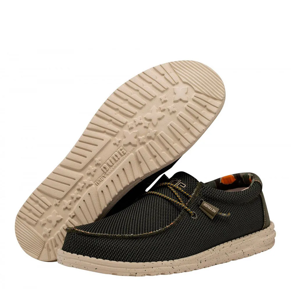 Scarpe Uomo HEY DUDE linea Wally Sox colore Pine 3VK