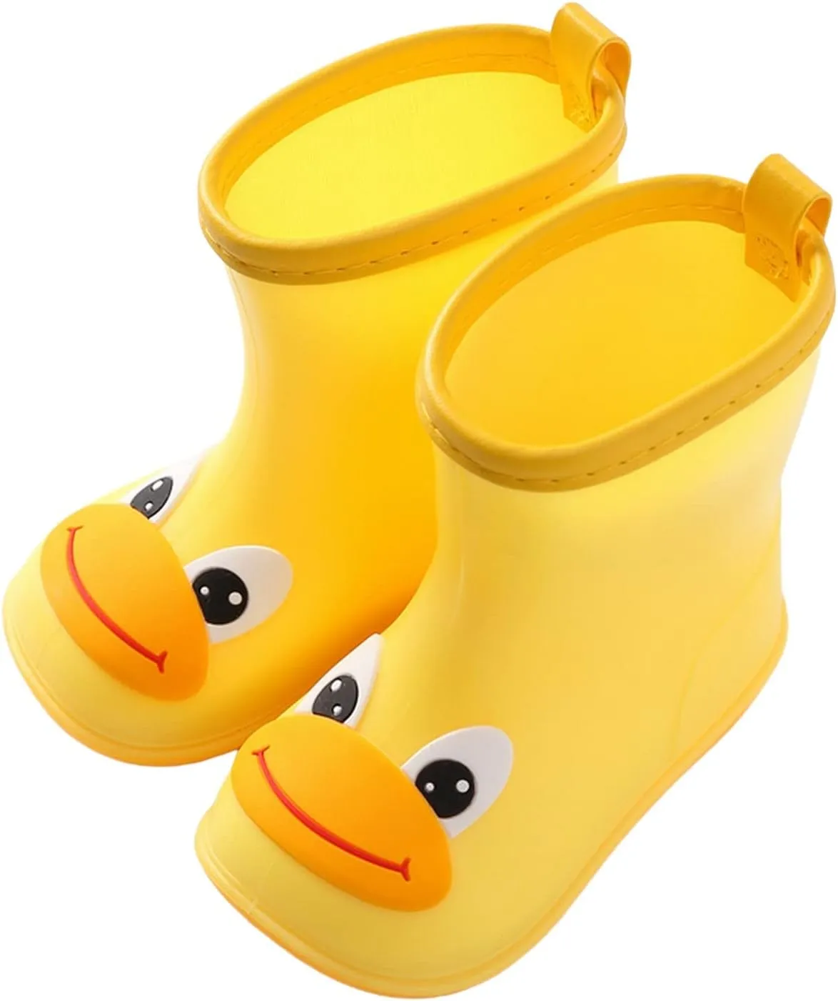 sfdgfhyf Cartoon Animals for Kids Baby Duck Cartoon Character Rain Shoes Children's Rain Shoes Boys and Girls (E, 9 Toddler)