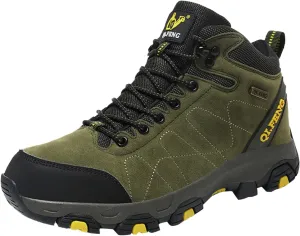 Snow Boots for Men Warm Faux Furry Lined Footwear Waterproof Outdoor Comfort Winter Boots Non-slip Lace Up Ankle Boots for Cold Weather Hiking Boot Trekking Boots