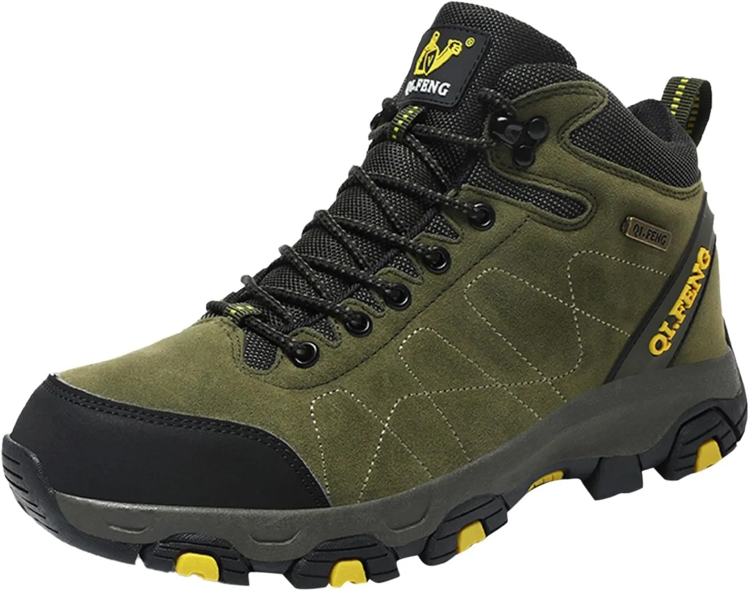 Snow Boots for Men Warm Faux Furry Lined Footwear Waterproof Outdoor Comfort Winter Boots Non-slip Lace Up Ankle Boots for Cold Weather Hiking Boot Trekking Boots