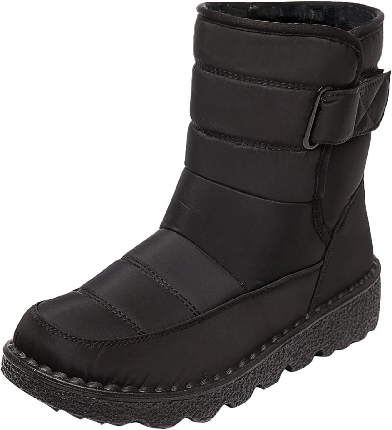 Snow Boots for Women Womens Winter Boots Warm Thick Bottom Wide Calf Women Winter Boots Outdoor with Buckle Comfy