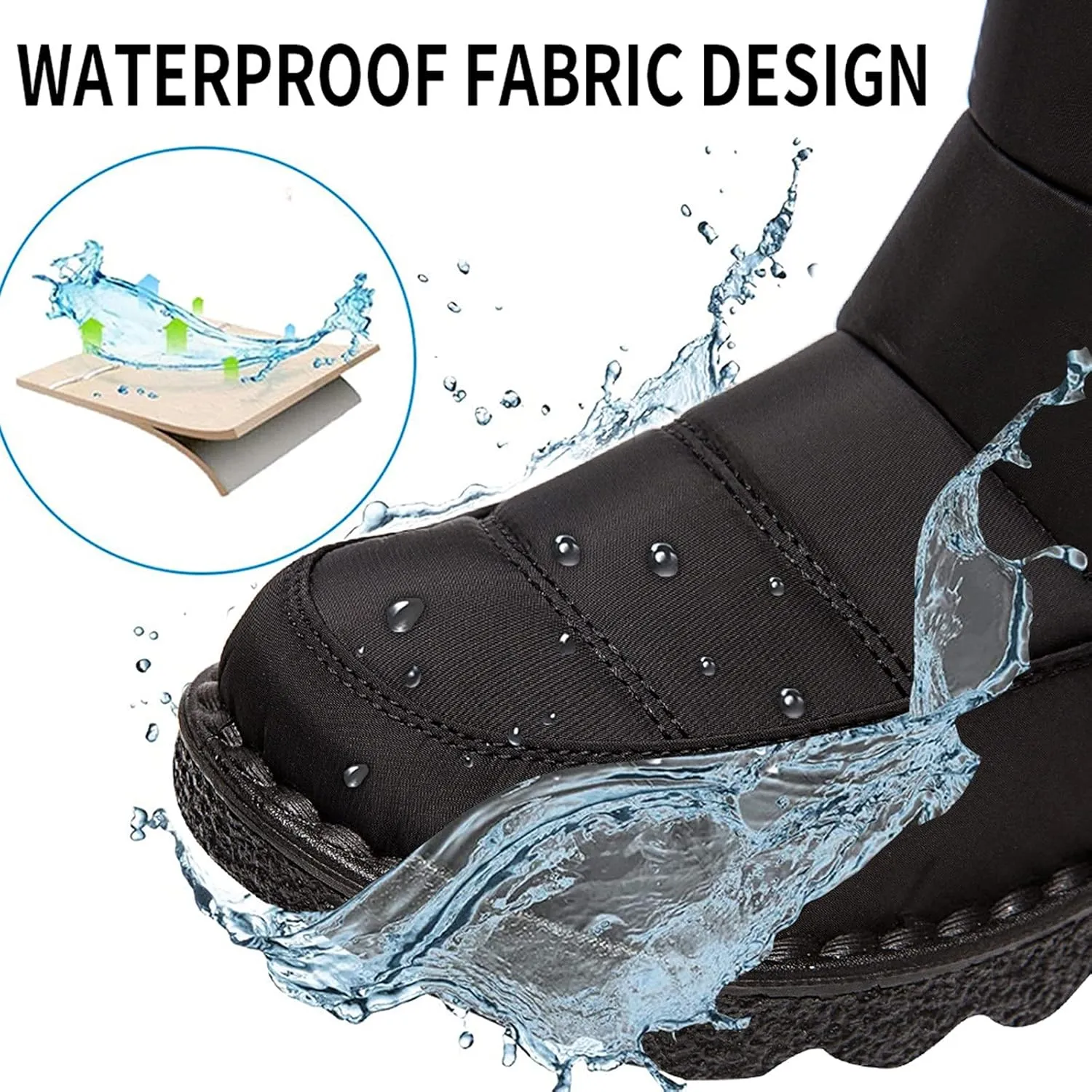 Snow Boots for Women Womens Winter Boots Warm Thick Bottom Wide Calf Women Winter Boots Outdoor with Buckle Comfy