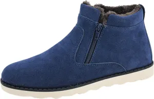 Snow Boots Men Warm Furry Lined Footwear Waterproof Outdoor Lightweight Winter Boots Non-slip Lace Up Ankle Boots for Cold Weather Hiking Boot Trekking Boots