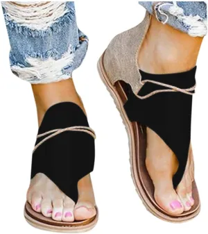 Summer Sandals For Women 2025 Dressy,Women'S Bohemia Bling Rhinestone Orthopaedic Pearl Flat Rope Gladiator Sandals Open Toe Slope Heel Bejeweled Shoes