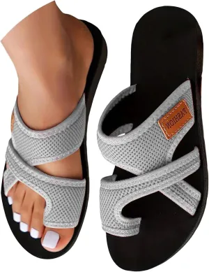 Summer Sandals for Women 2025 Wide Width Beach Breathable Comfortable Mesh Hollow Slide Sandals Orthopedic Shoes