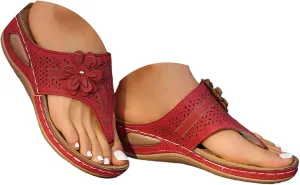 Summer Sandals for Women 2025 Womens Orthopedic Dressy Comfortable Sandal Arch Support Wedge Sandals Non Slip Flip Flops Shoes for Vacation Party