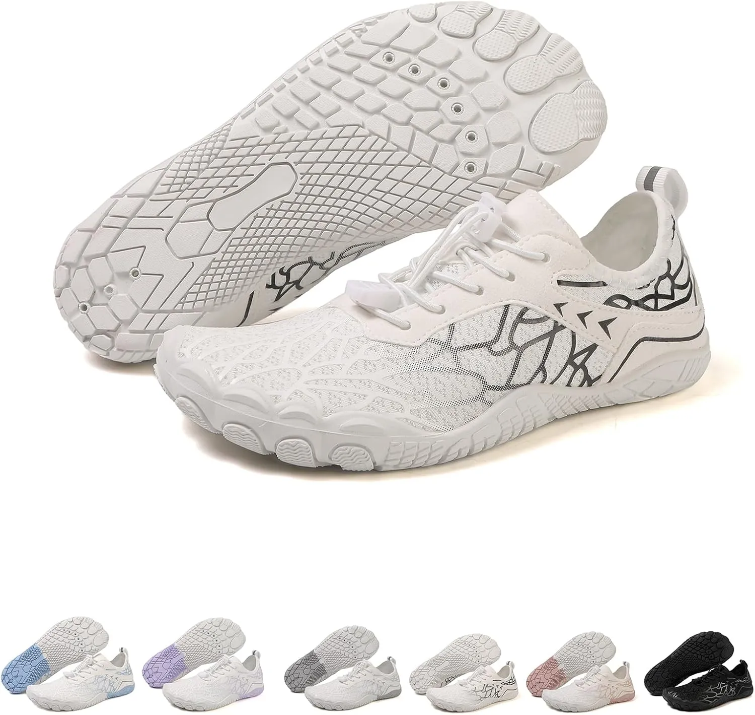 Summer Wading Sneakers for Women Men, Non-Slip Waterproof Quick Drying Soft Soled Shock Absorbing Barefoot Shoes, Hiking Shoes