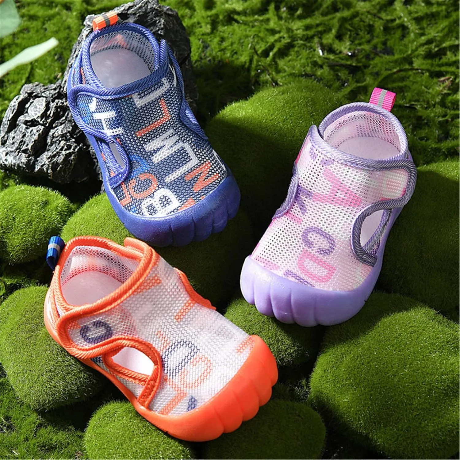 Toddler Baby Mesh Breathable Sneakers Lightweight Soft Cute Cartoon Non Slip Sport Shoes Infant Boys First Walking Shoes