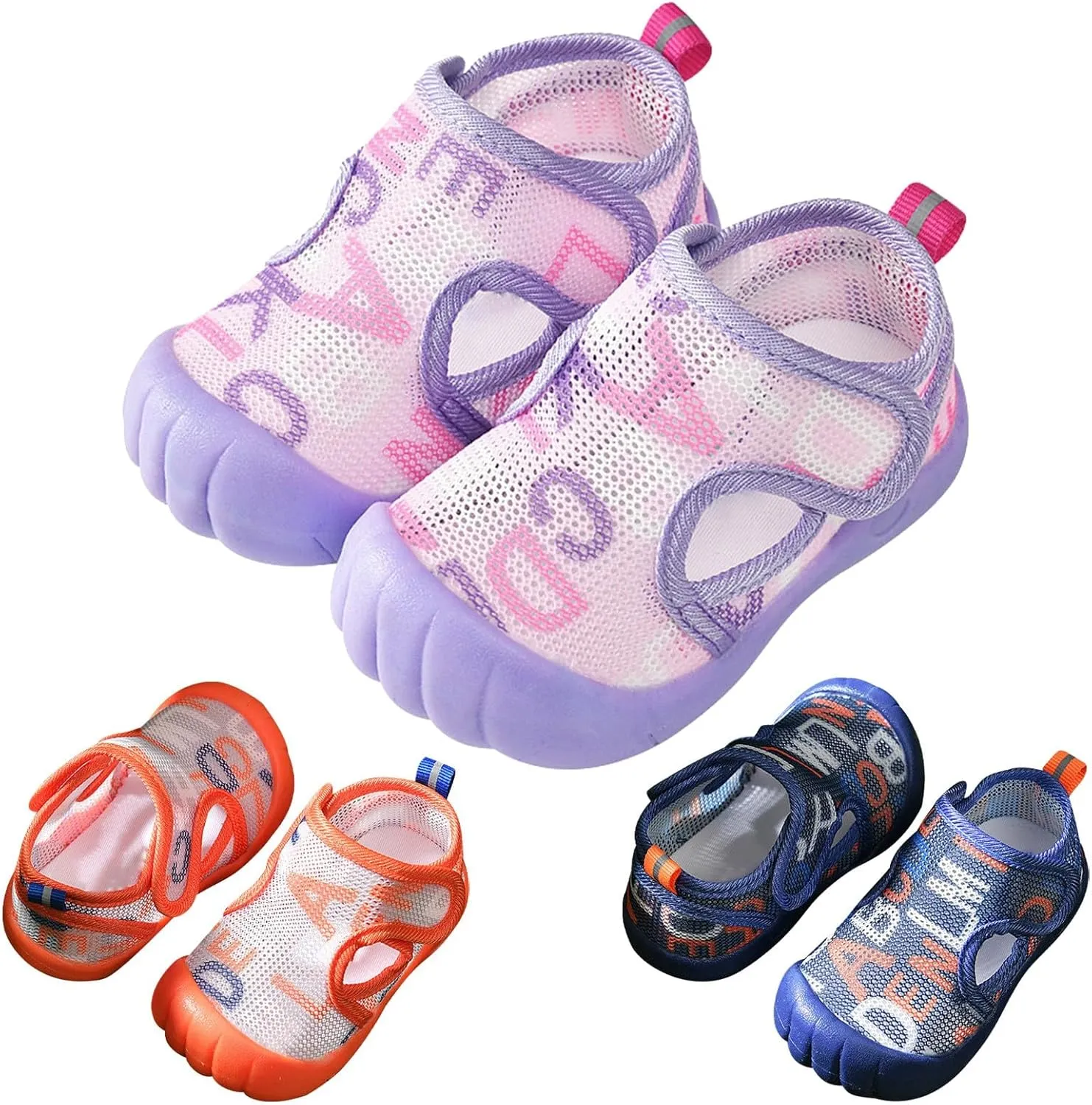 Toddler Baby Mesh Breathable Sneakers Lightweight Soft Cute Cartoon Non Slip Sport Shoes Infant Boys First Walking Shoes