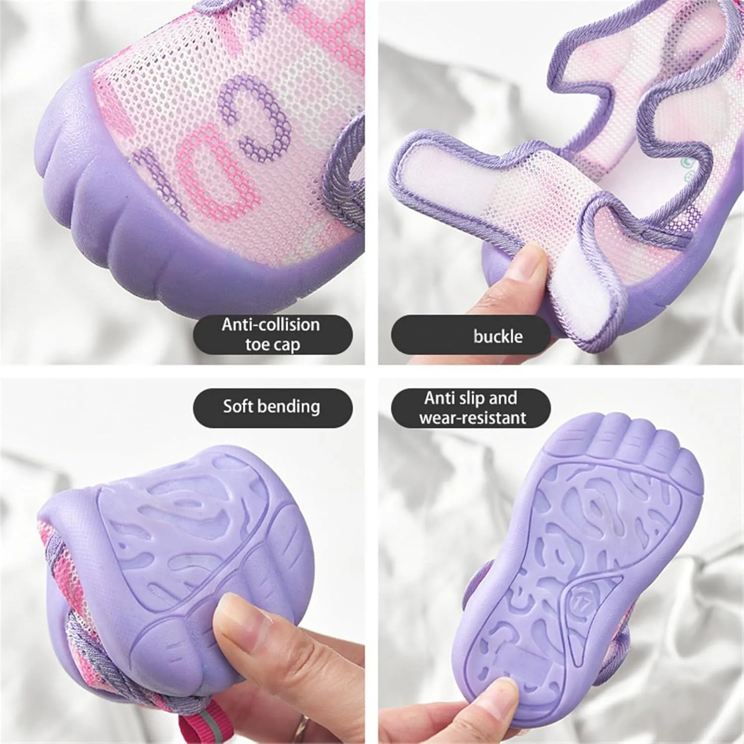 Toddler Baby Mesh Breathable Sneakers Lightweight Soft Cute Cartoon Non Slip Sport Shoes Infant Boys First Walking Shoes