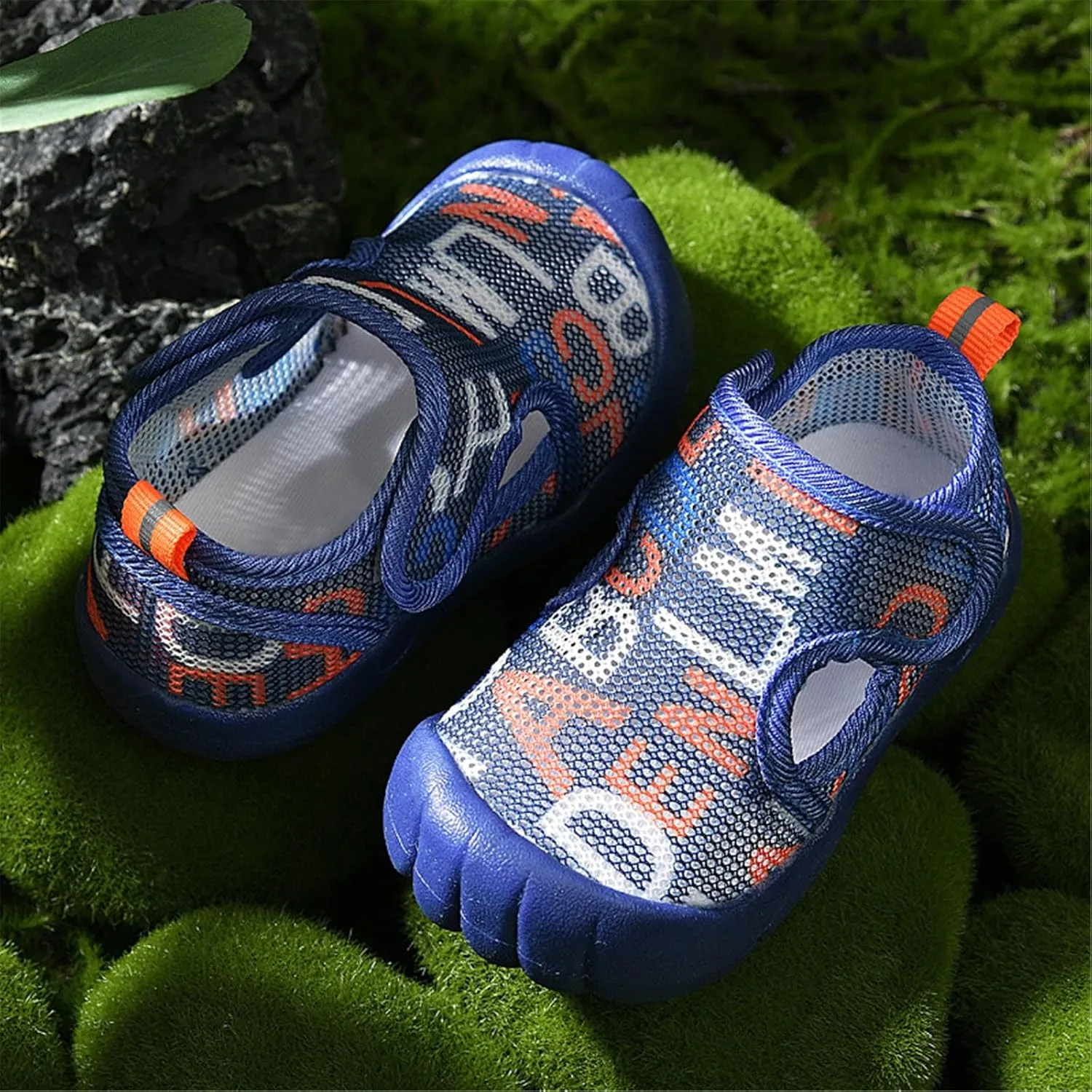 Toddler Baby Mesh Breathable Sneakers Lightweight Soft Cute Cartoon Non Slip Sport Shoes Infant Boys First Walking Shoes