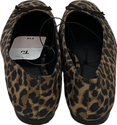 TU Sainsburys Brown Leopard Print Pumps UK 5 EU 38 