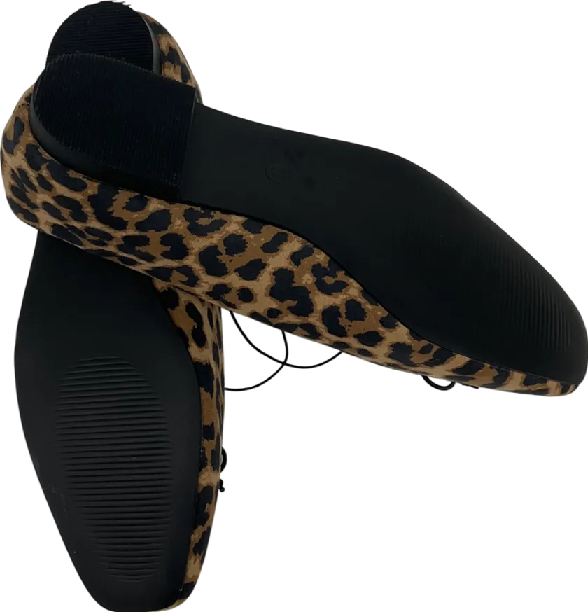 TU Sainsburys Brown Leopard Print Pumps UK 5 EU 38 