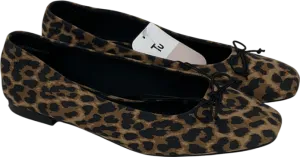 TU Sainsburys Brown Leopard Print Pumps UK 5 EU 38 