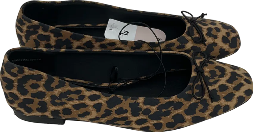 TU Sainsburys Brown Leopard Print Pumps UK 5 EU 38 
