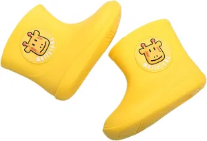 Unisex Child Classic Rain Boots Baby Rain Boots Infant Cartoon Boys Girls Rubber Waterproof Rain Shoes 1-6 Years Old