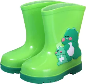 Unisex-Child Classic Rain Boots, Kids Rain Boots Boys Girls Lightweight PVC Rain Boots Waterproof Non-Slip Shoes